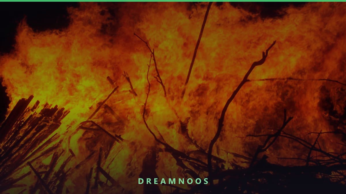Symbolic illustration for A Burning Dead Snake Dream Meaning & Interpretation